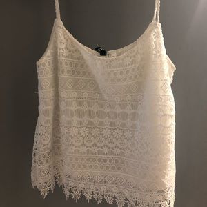 White lace top